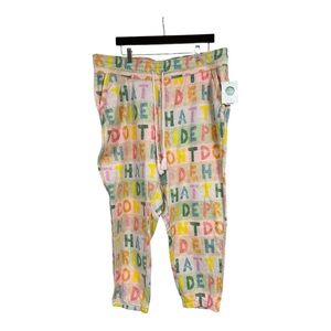 Anthropologie Luke John Matthew Arnold Pride Joggers graffiti print size 2XL